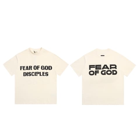 FEAR OG GOD 新品上帝门徒DISCIPLES字母印花FOG短袖T恤