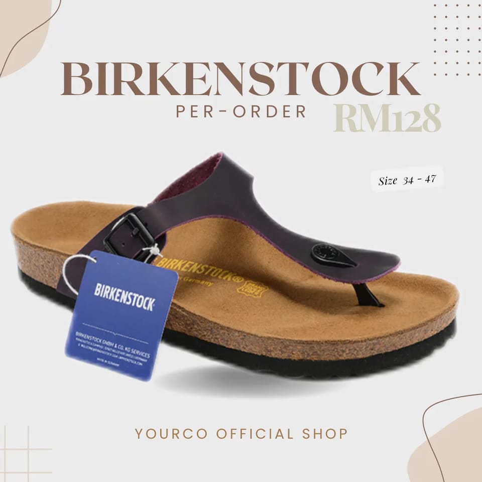 「现货READYSTOCK」 BIRKENSTOCK GIZEH紫色 1