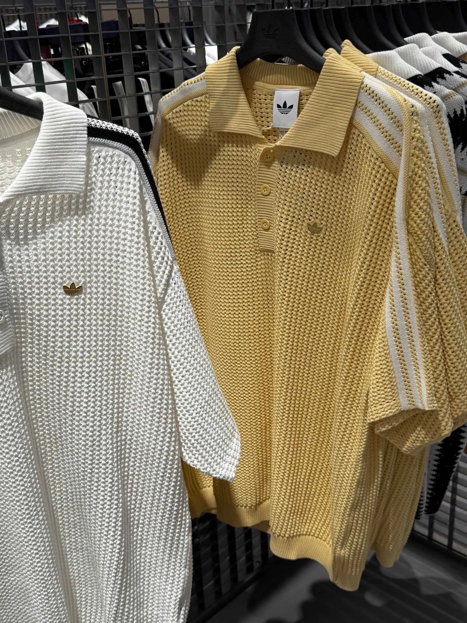 Adidas 老钱风针织开衫 复古慵懒风经典polo领 + 钩针编织纹理 10