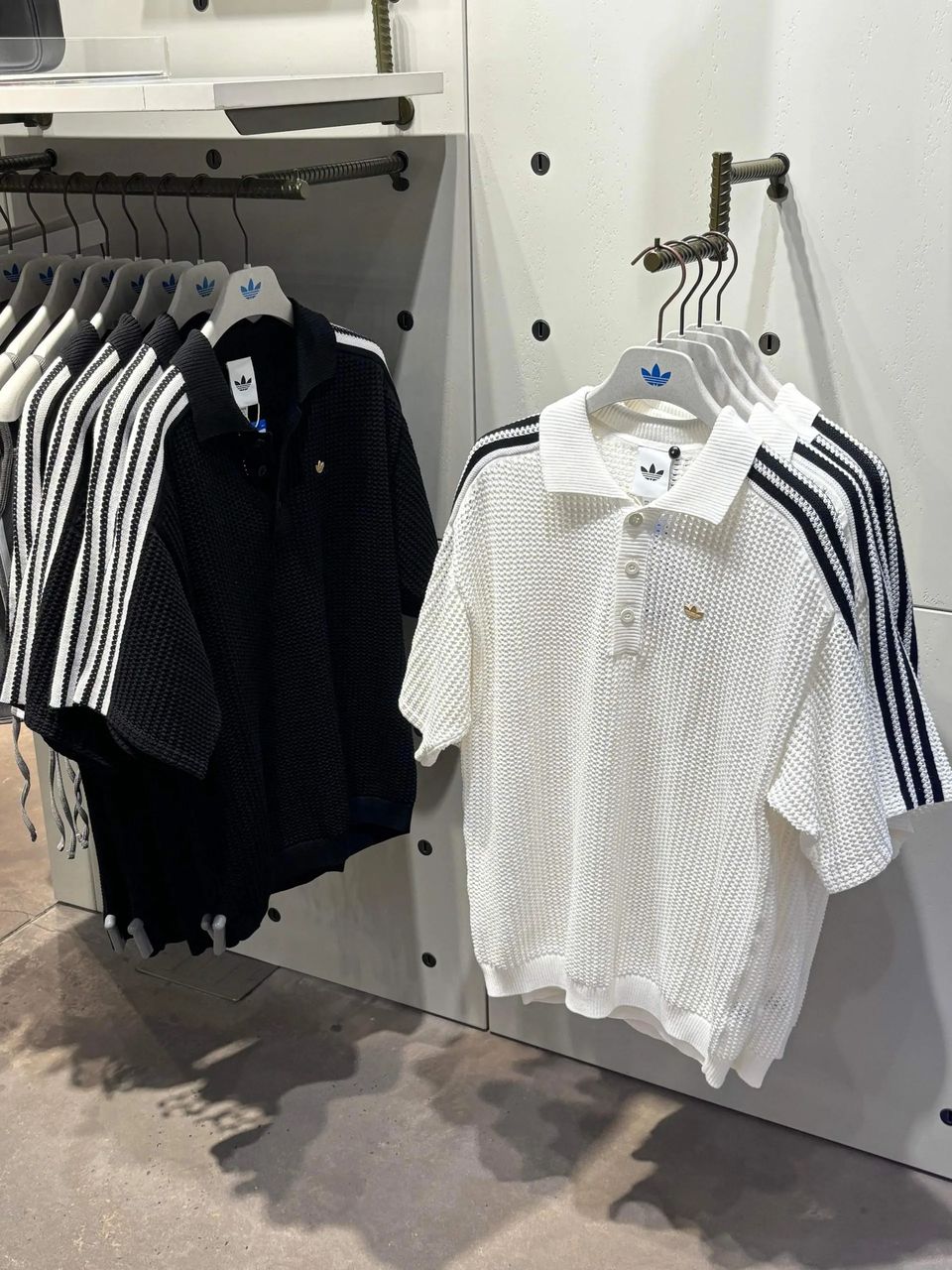 Adidas 老钱风针织开衫 复古慵懒风经典polo领 + 钩针编织纹理 8