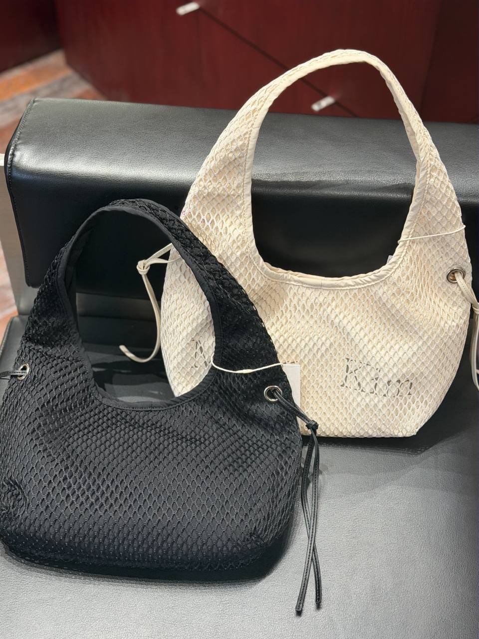 MATIN KIM Side Strap Mesh Mini Tote Bag 💰 5
