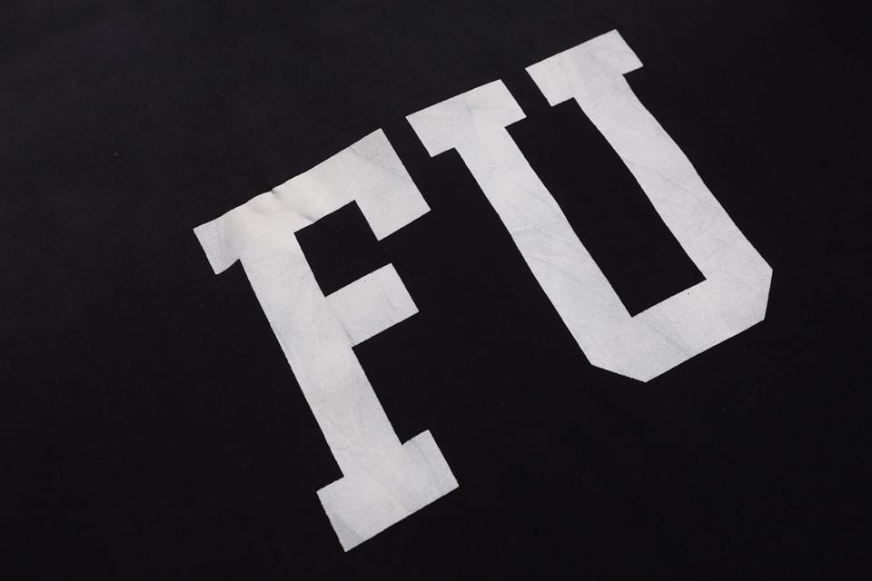 Essentials Fear of God 新品洗水美潮FU字母印花短袖T恤纯棉半袖 6