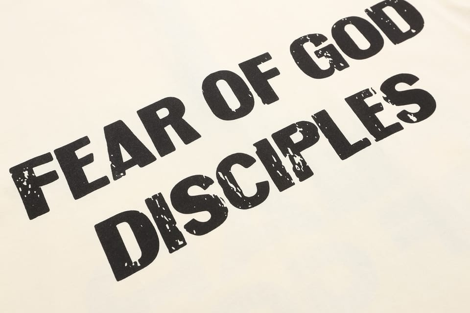 FEAR OG GOD 新品上帝门徒DISCIPLES字母印花FOG短袖T恤 7