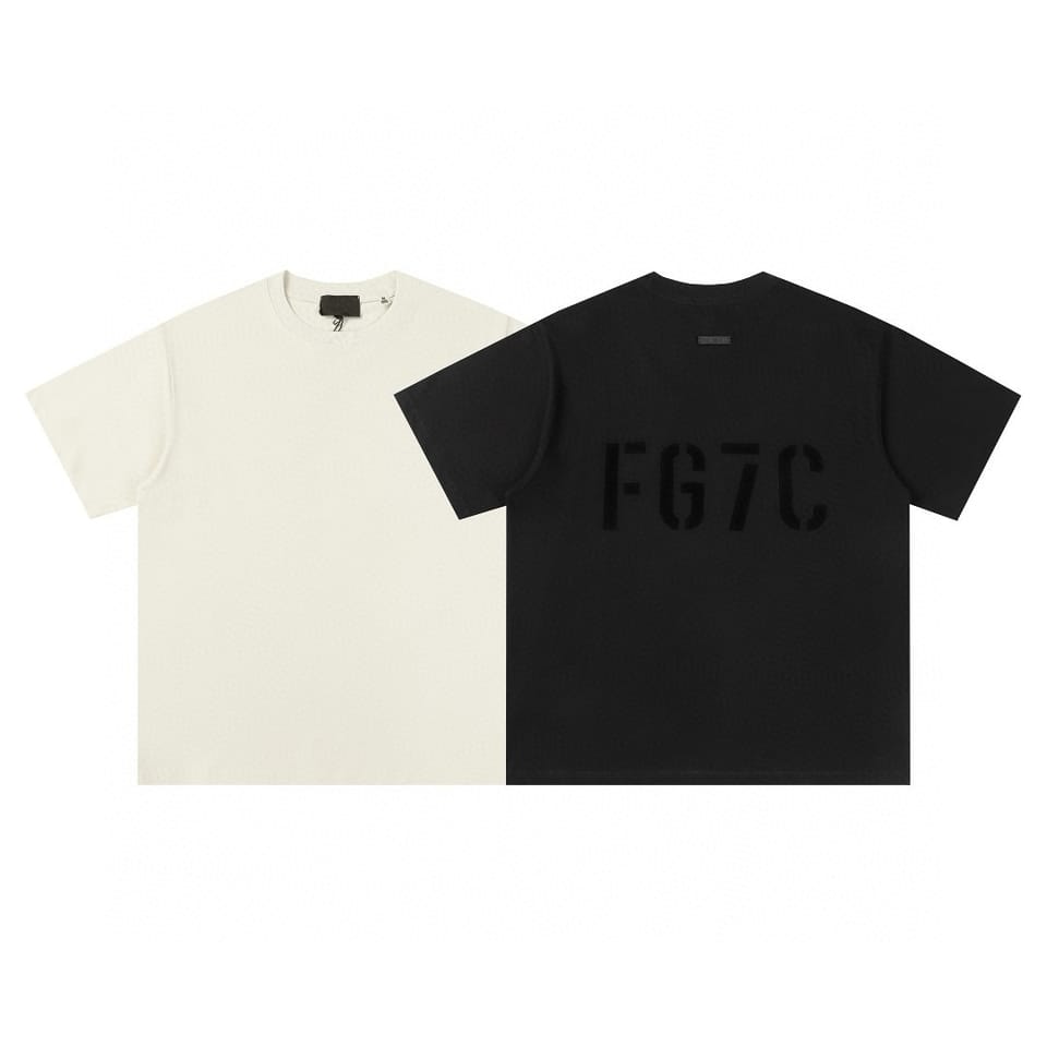 ESSENTIALS 第七季FG7C植绒字母纯棉短袖T恤 5