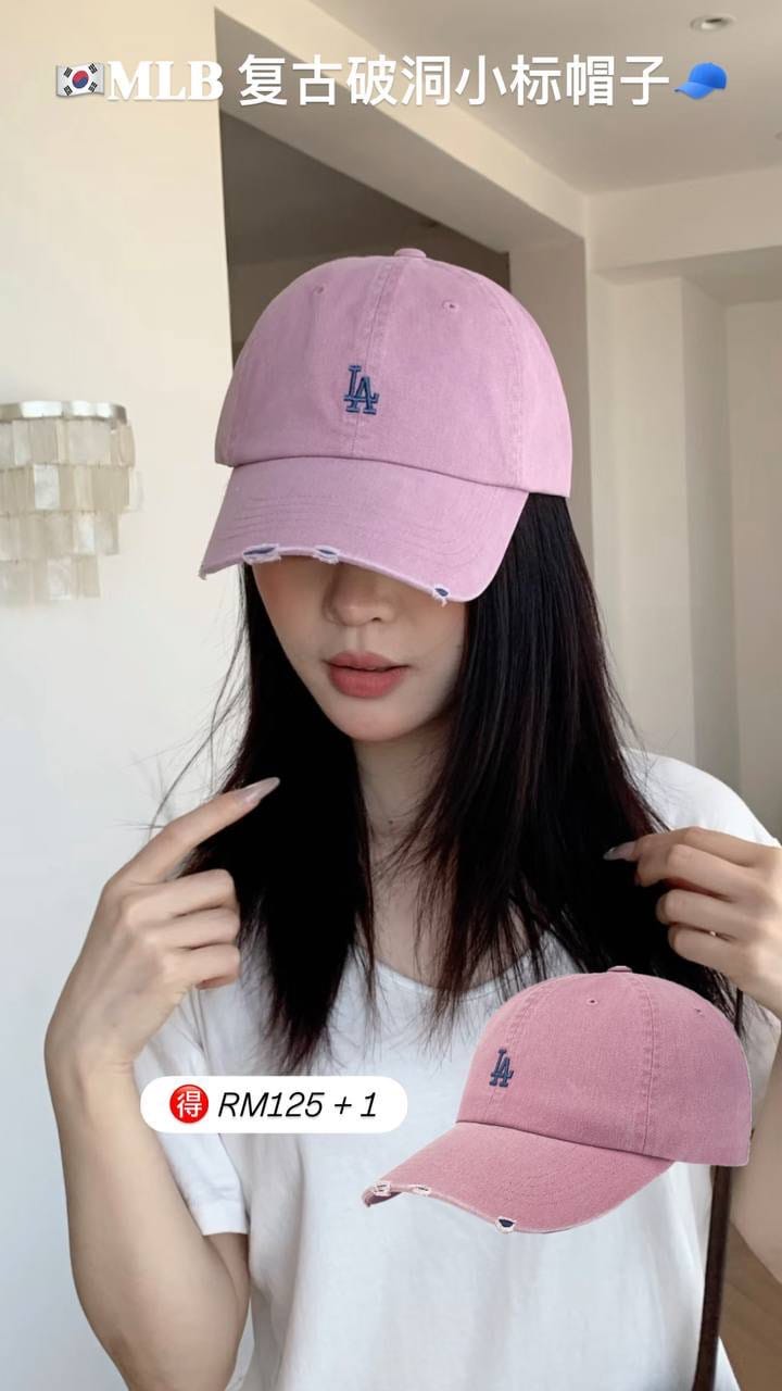 🇰🇷 MLB 帽子 破洞小logo 2