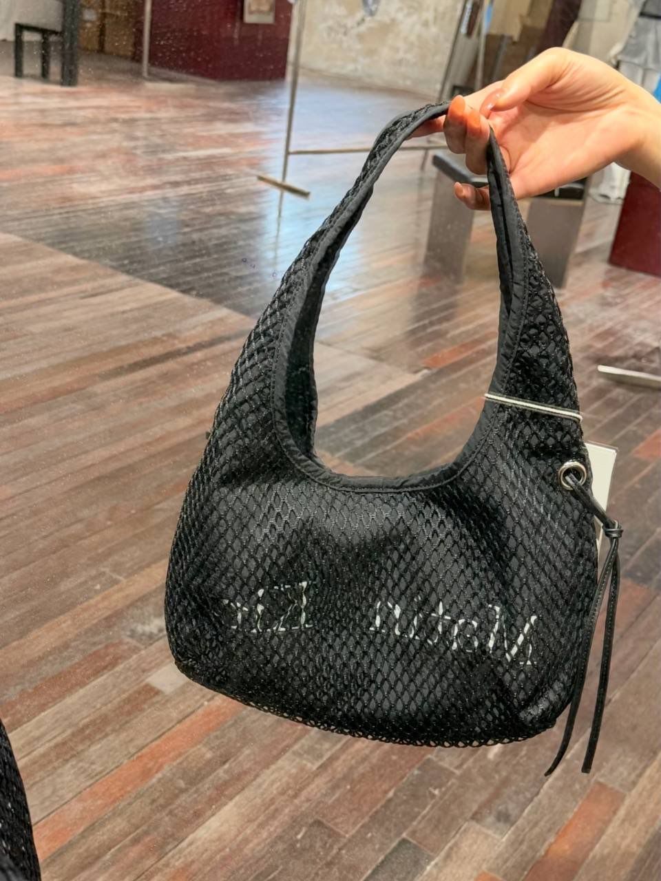 MATIN KIM Side Strap Mesh Mini Tote Bag 💰 3