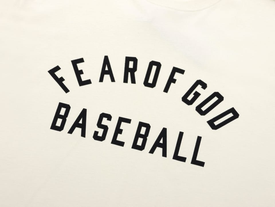 ESSENTIALS第七季主线植绒字母BASEBALL短袖T恤 7