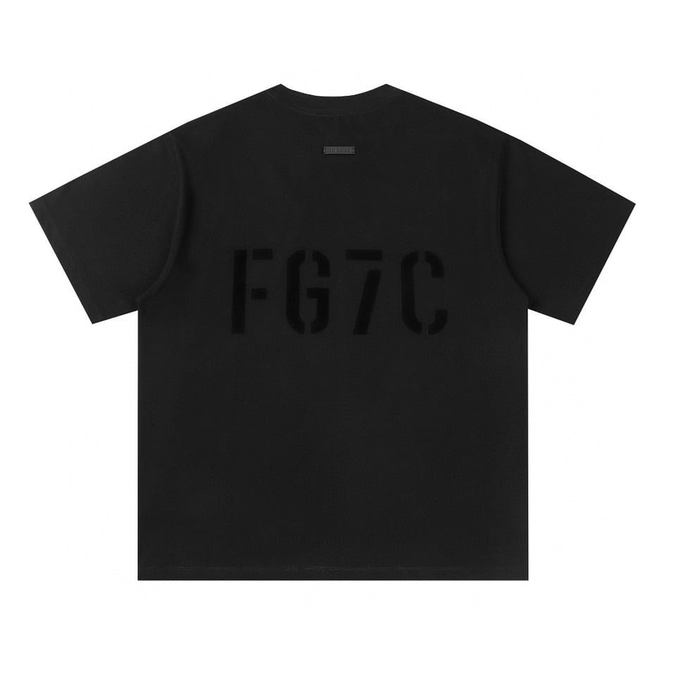 ESSENTIALS 第七季FG7C植绒字母纯棉短袖T恤 4