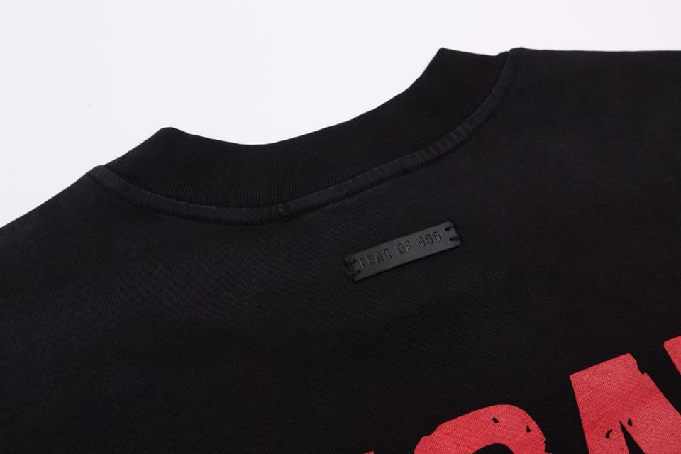Essentials Fear of God 新品洗水美潮FU字母印花短袖T恤纯棉半袖 5