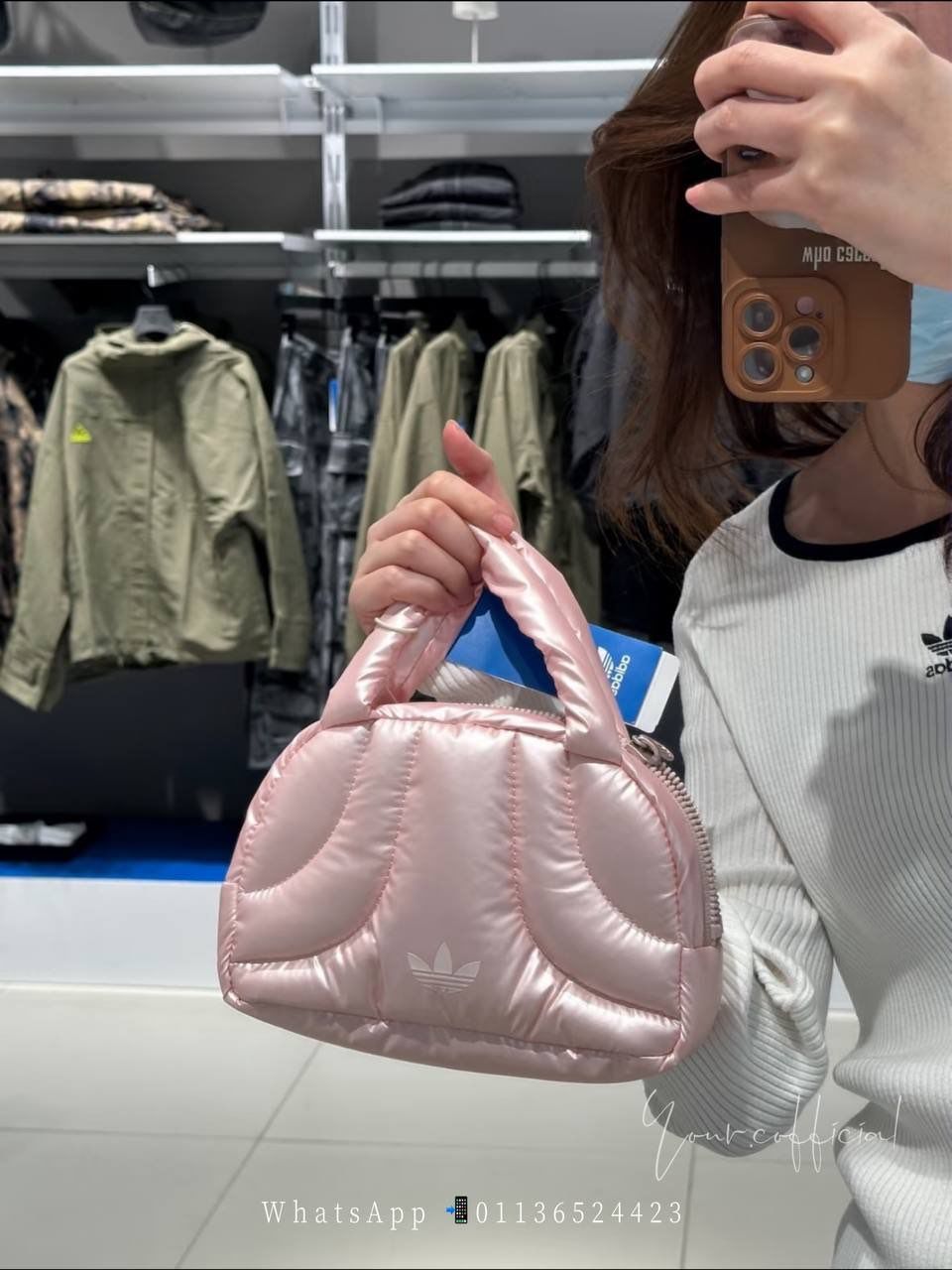 Adidas粉色云朵手提包 2
