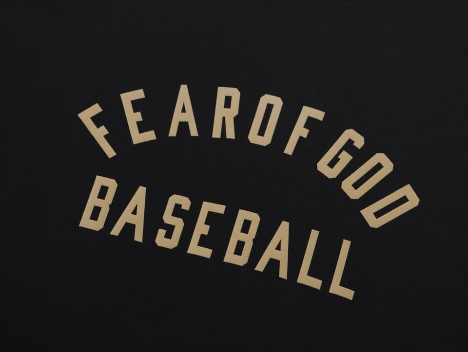 ESSENTIALS第七季主线植绒字母BASEBALL短袖T恤 6