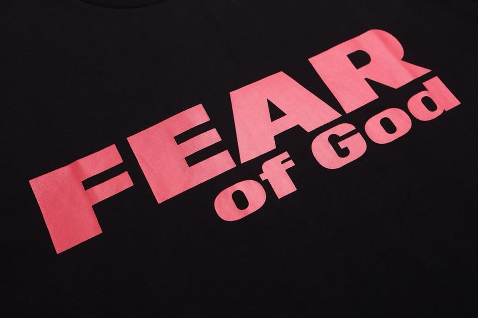 FEAR OG GOD FEAR is Gone字母印花FOG短袖T恤 5