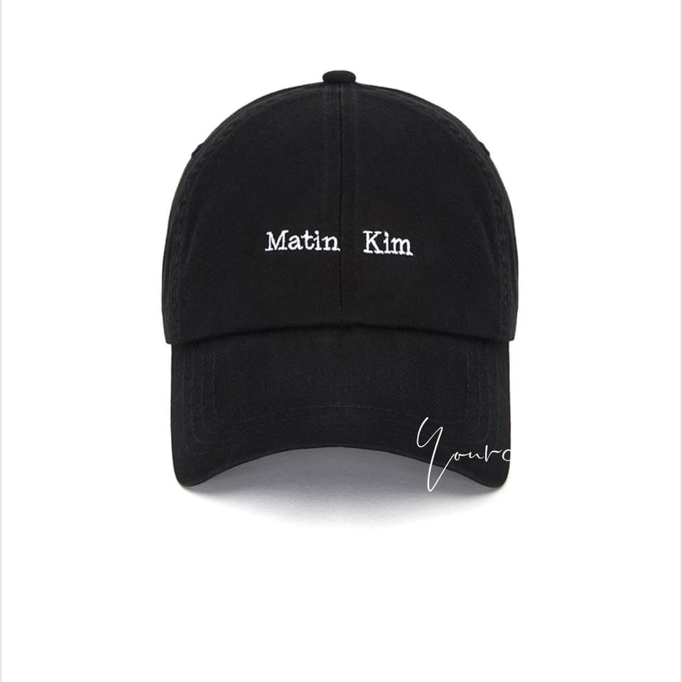 🇰🇷 韩国 MATIN KIM 极简刺绣老帽 🧢 3