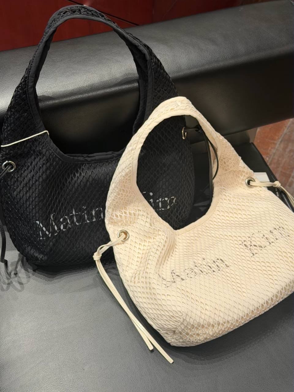 MATIN KIM Side Strap Mesh Mini Tote Bag 💰 2