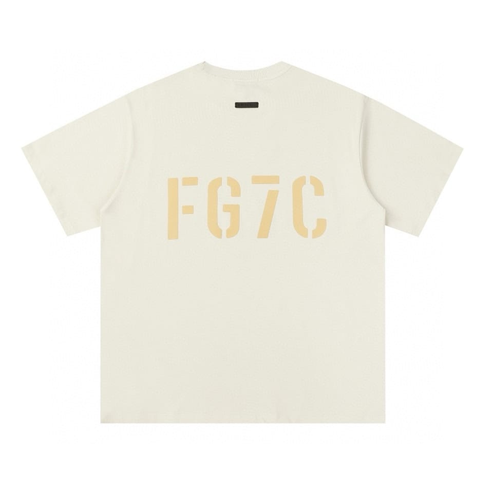 ESSENTIALS 第七季FG7C植绒字母纯棉短袖T恤 3