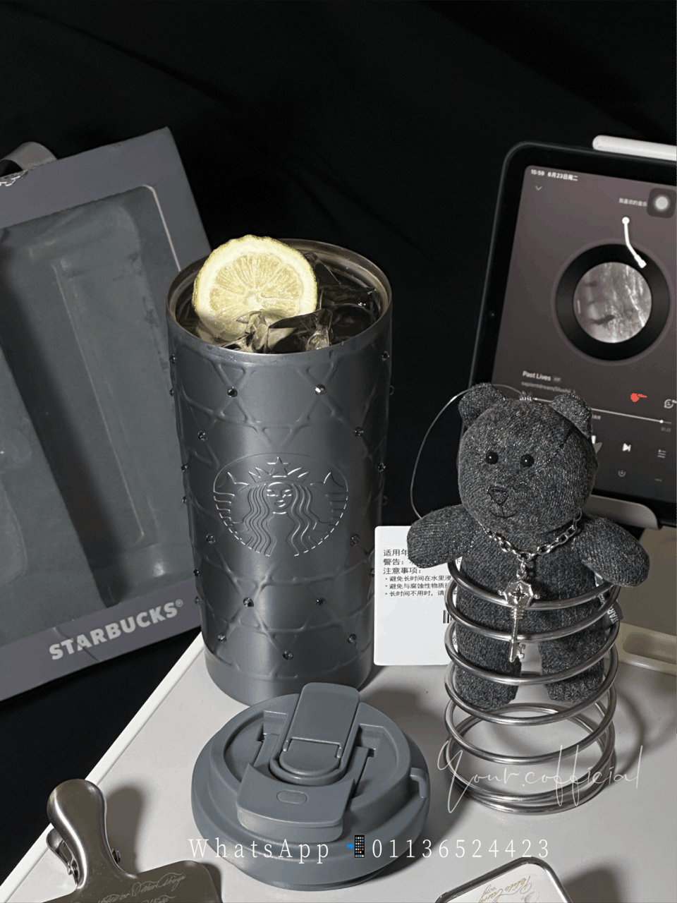 Starbucks朋克芭蕾系列银灰保温杯 2