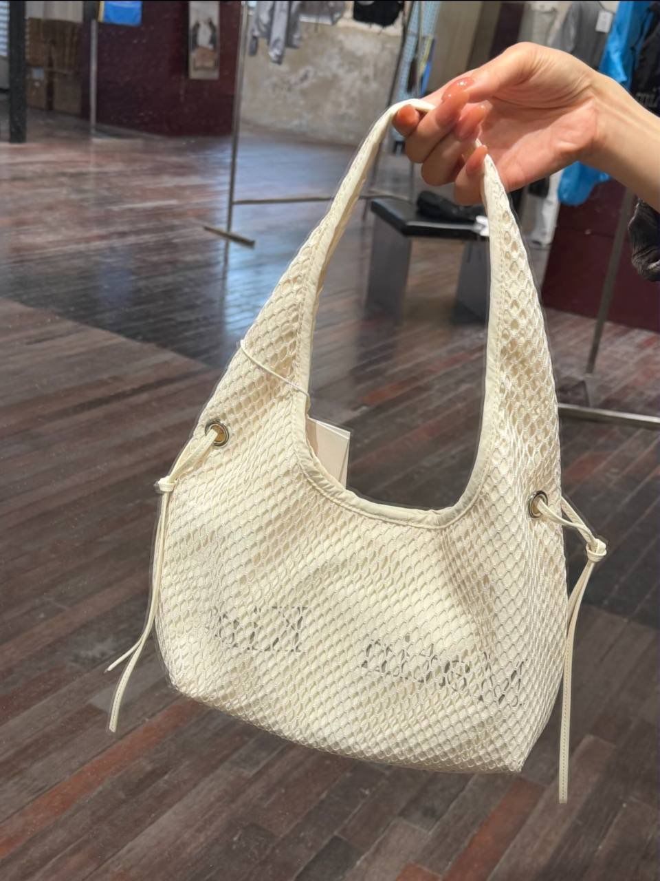 MATIN KIM Side Strap Mesh Mini Tote Bag 💰 4