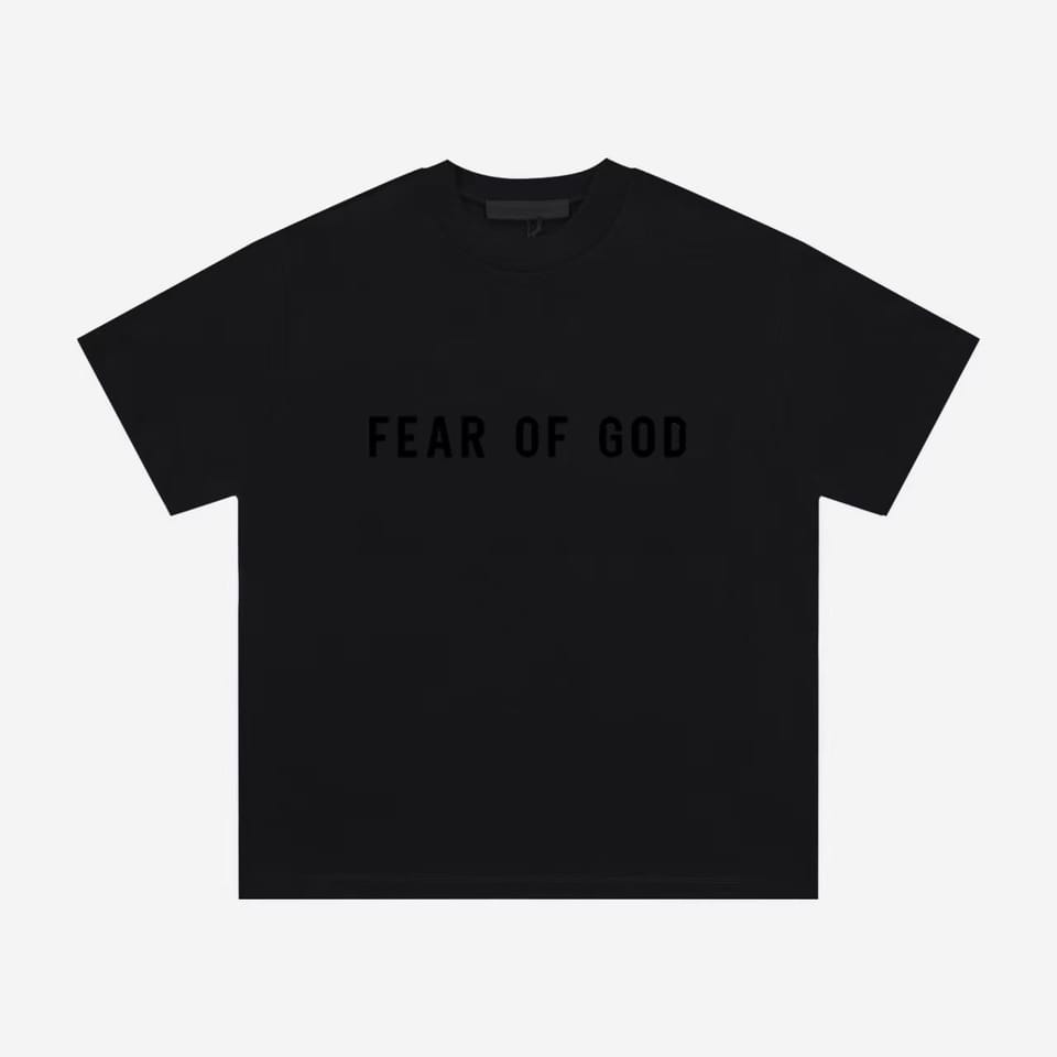 #F49 FEAR OF GOD FOG复线ESSENTIALS 硅胶字母LOGO短袖纯棉T恤 4