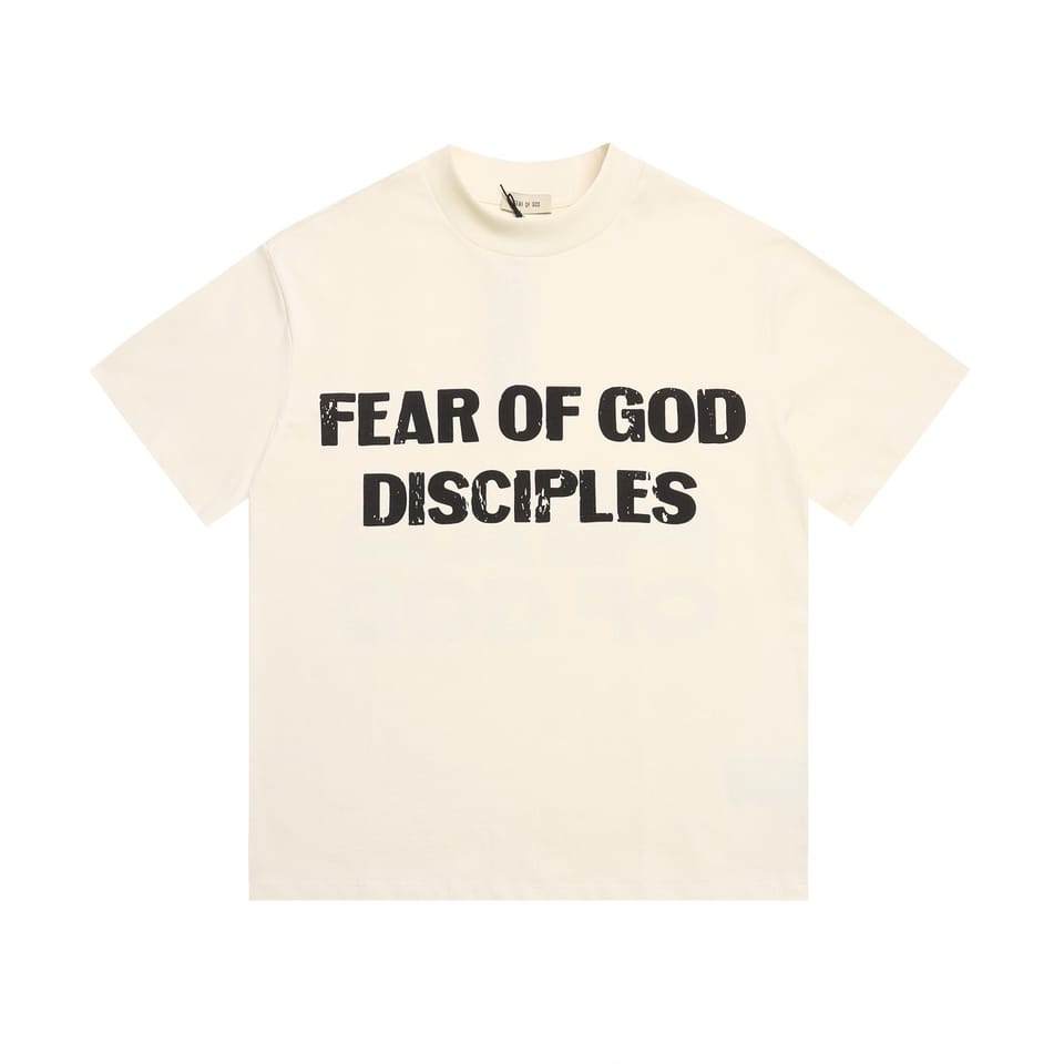 FEAR OG GOD 新品上帝门徒DISCIPLES字母印花FOG短袖T恤 2