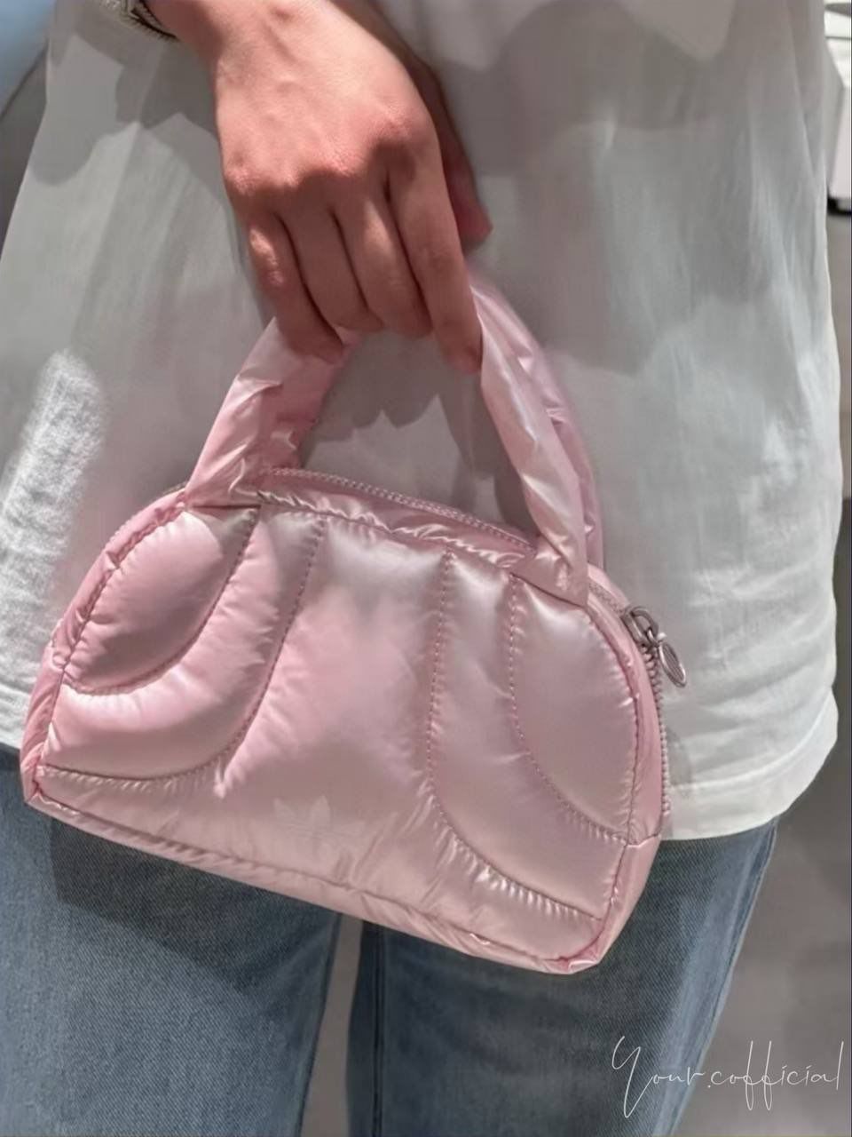 Adidas粉色云朵手提包 5
