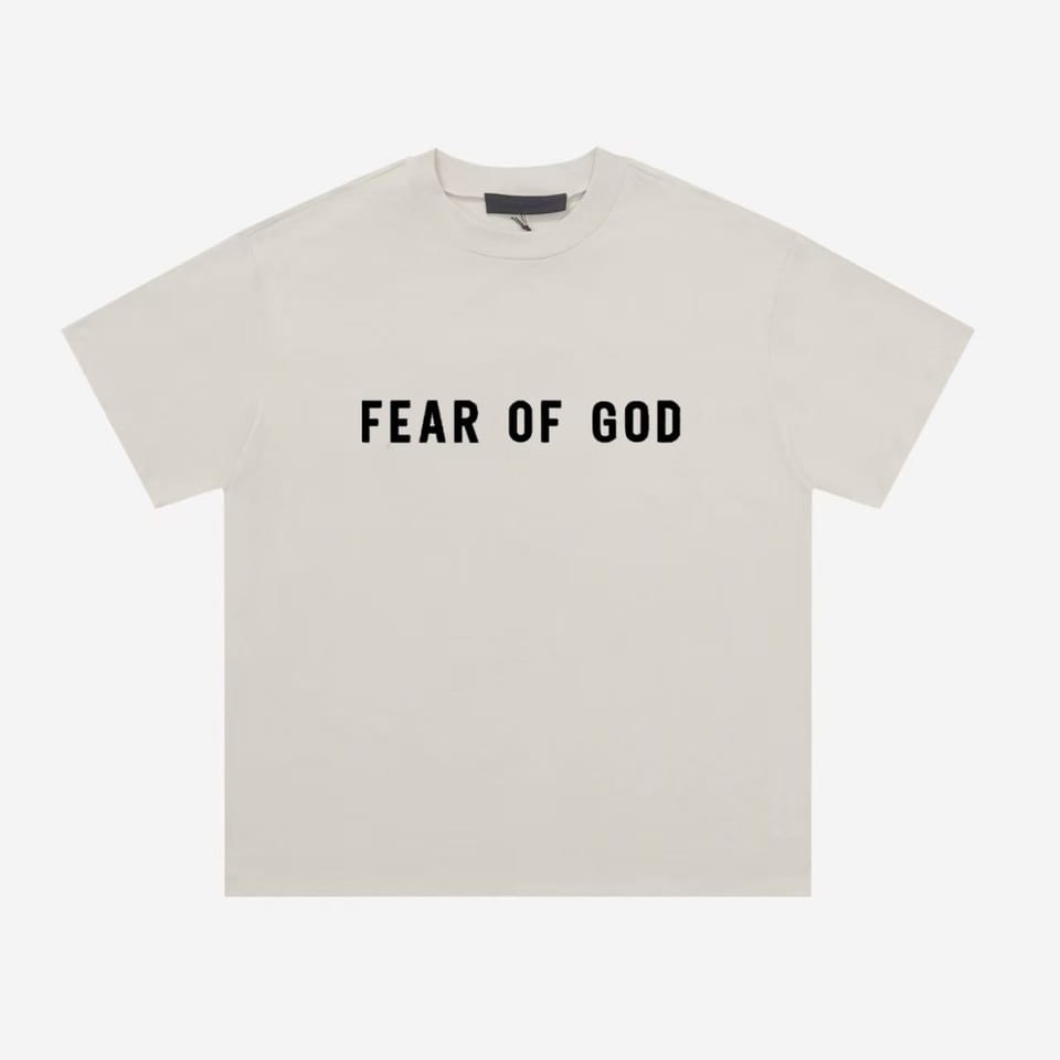 #F49 FEAR OF GOD FOG复线ESSENTIALS 硅胶字母LOGO短袖纯棉T恤 2