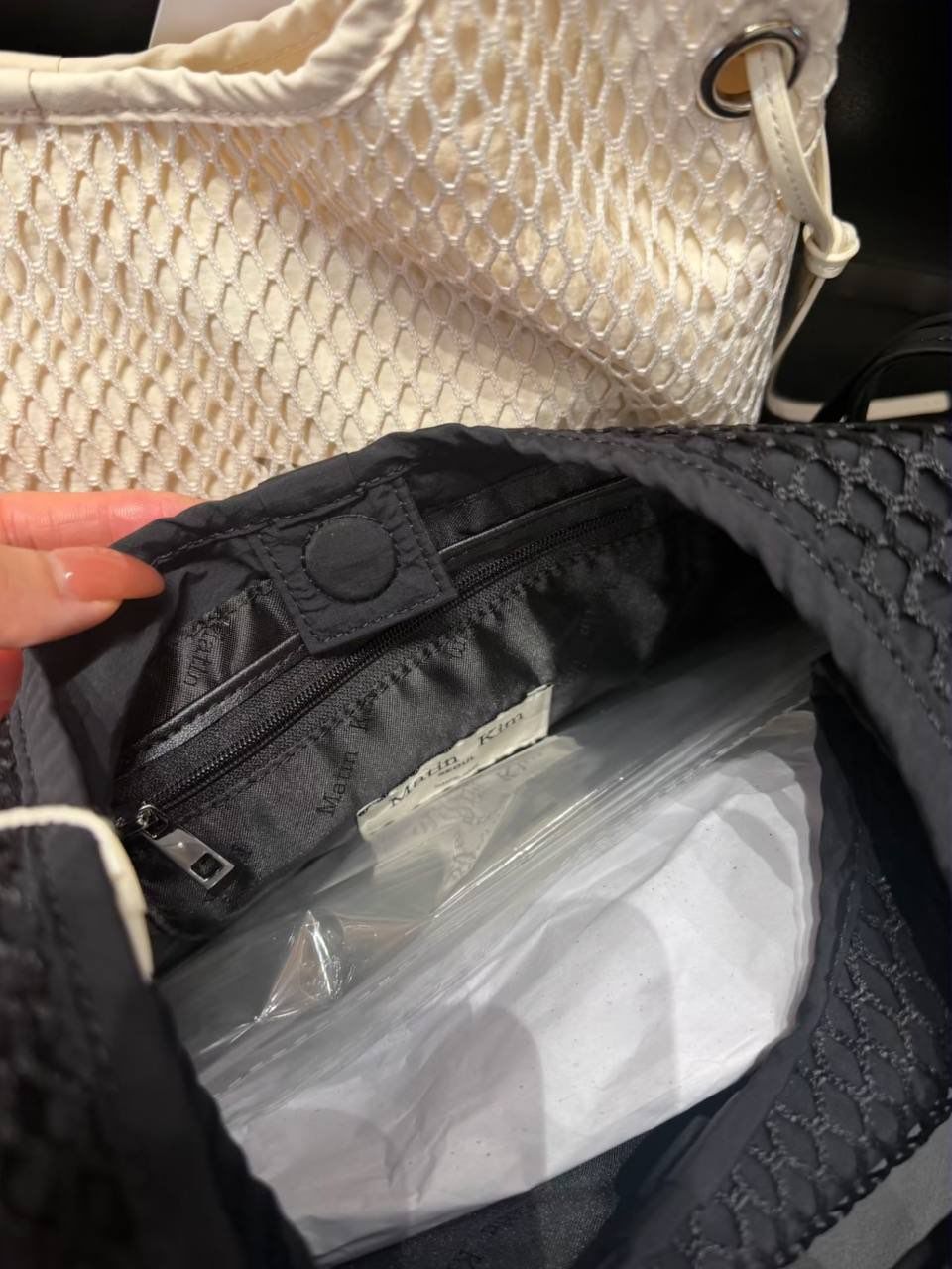 MATIN KIM Side Strap Mesh Mini Tote Bag 💰 7