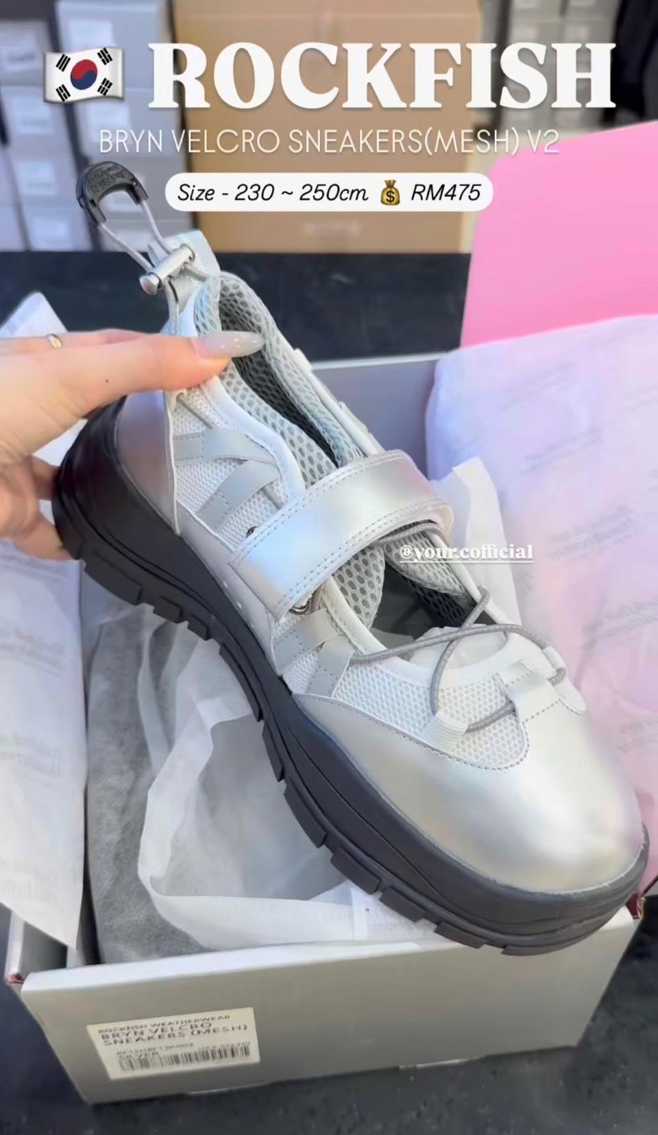 BRYN VELCRO SNEAKERS(MESH) V2 1