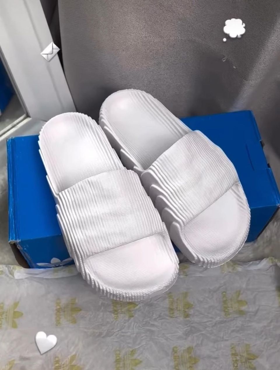 「现货READYSTOCK」 Adidas Adilette22 白色🤍 1