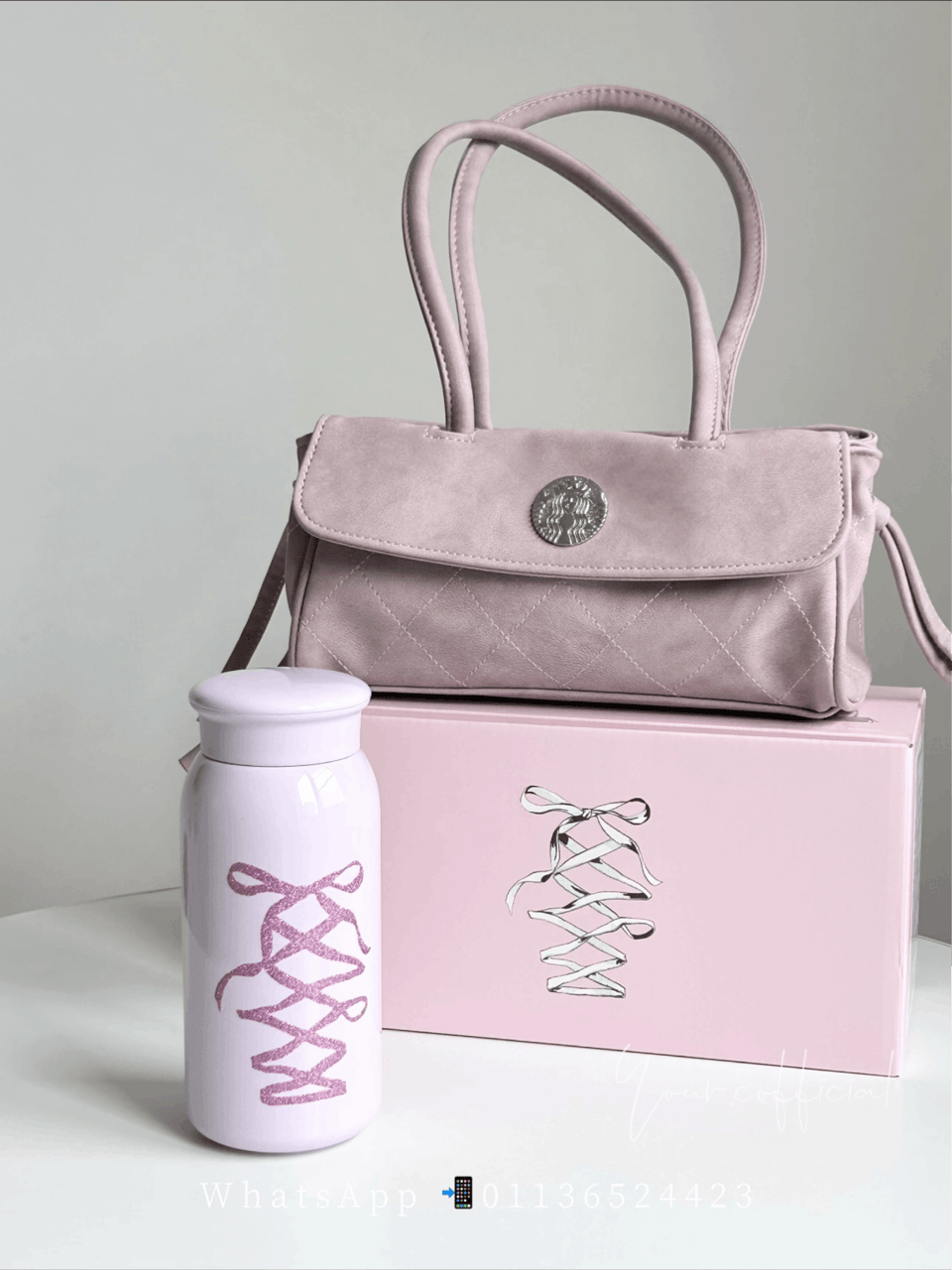 Starbucks包包+杯子组合🎀奶粉色 1